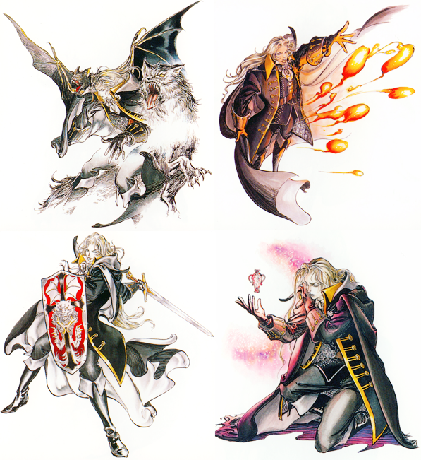 daily alucard ⚰️ on Twitter "Official art for Castlevania Symphony of