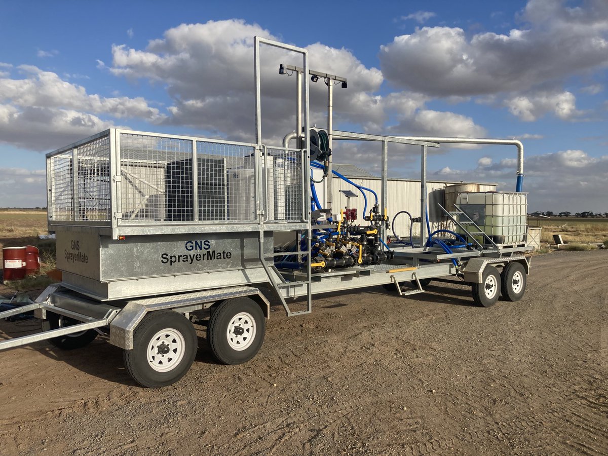 Just delivered this custom built chemical trailer with a 2600L SprayerMate spaces for 4 shuttles 4 enviros and 2 pallet spaces on the top deck   The deck has full height side’s everything is galvanised, stainless steel or aluminium