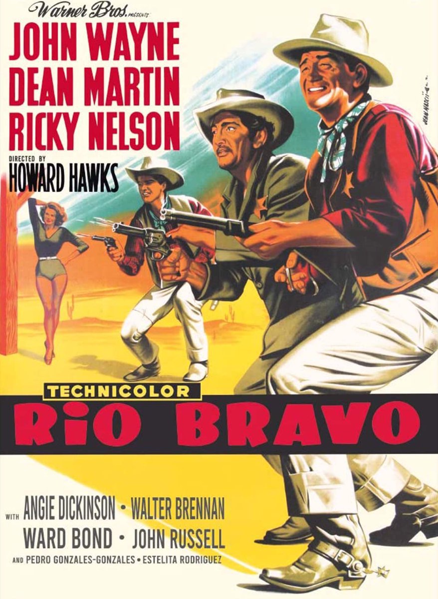 #NowWatching 📽🍿
“Rio Bravo” (1959)
w/ John Wayne, Dean Martin, Ricky Nelson, Angie Dickinson, & Walter Brennan
#WesternWednesday #western