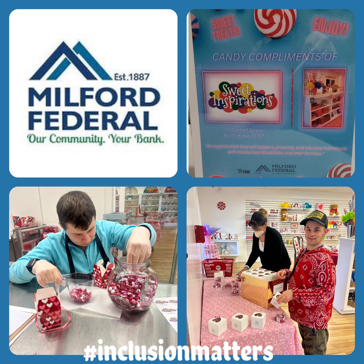 Thank you Milford Federal! Your support of inclusion means the world to us! @FoundationZenus @jwalsh_jennifer