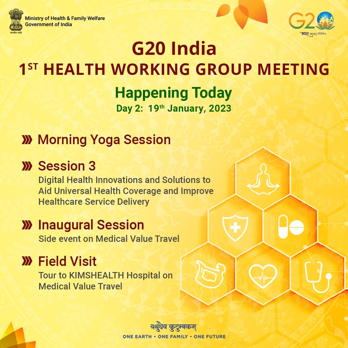 Ministry of Health on Twitter "G20India Day 2 of the 1st Health