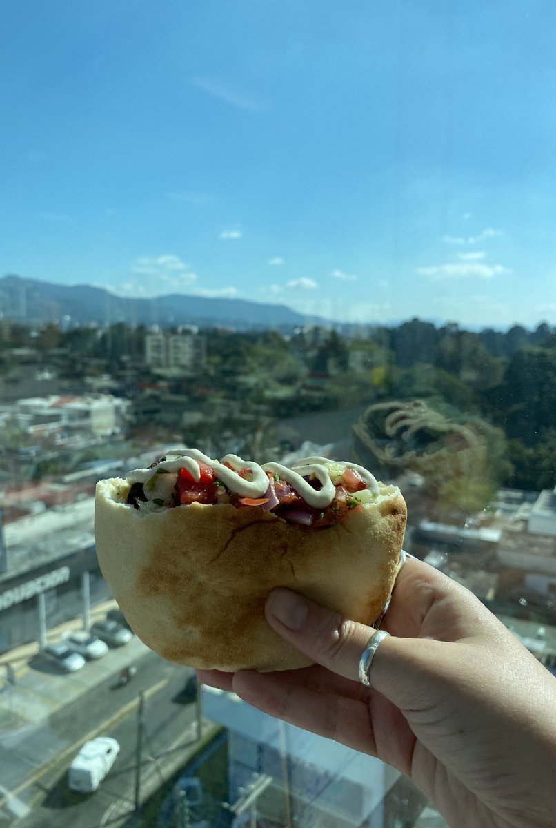 AnnaelleBns's tweet photo. On January 18th, we remember that through the darkest of times, a falafel ball helped a little boy cling on to hope and make it out of the Holocaust alive.

La versión chapín: con salsa verde y extra picante! 🙂🥙 #OperationDugo #מבצע_דוגו 
@IsraelinGT https://t.co/XiinKF4d7K