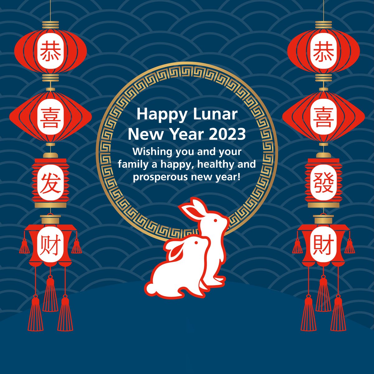 HongKong_LS's tweet photo. Kung Hei Fat Choy - Happy Lunar New Year to all! May the year of Rabbit bring you and your family prosperity, happiness and good health! 🎉🐇
 
㊗恭喜發財!新年快樂!身體健康! https://t.co/I47oFSzeNW