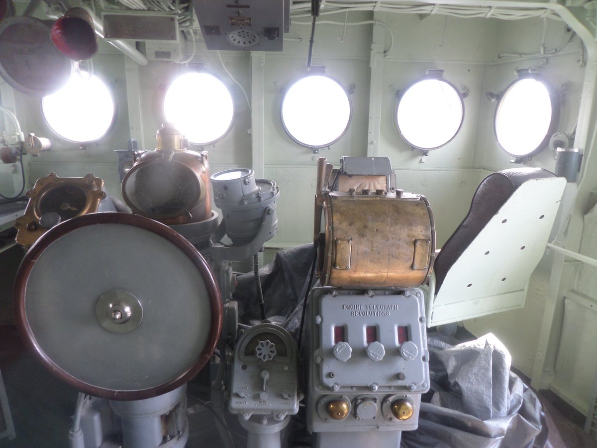 @USAS_WW1 The bridge, of course, has the best view on the ship, and is where the action happened when it was in service