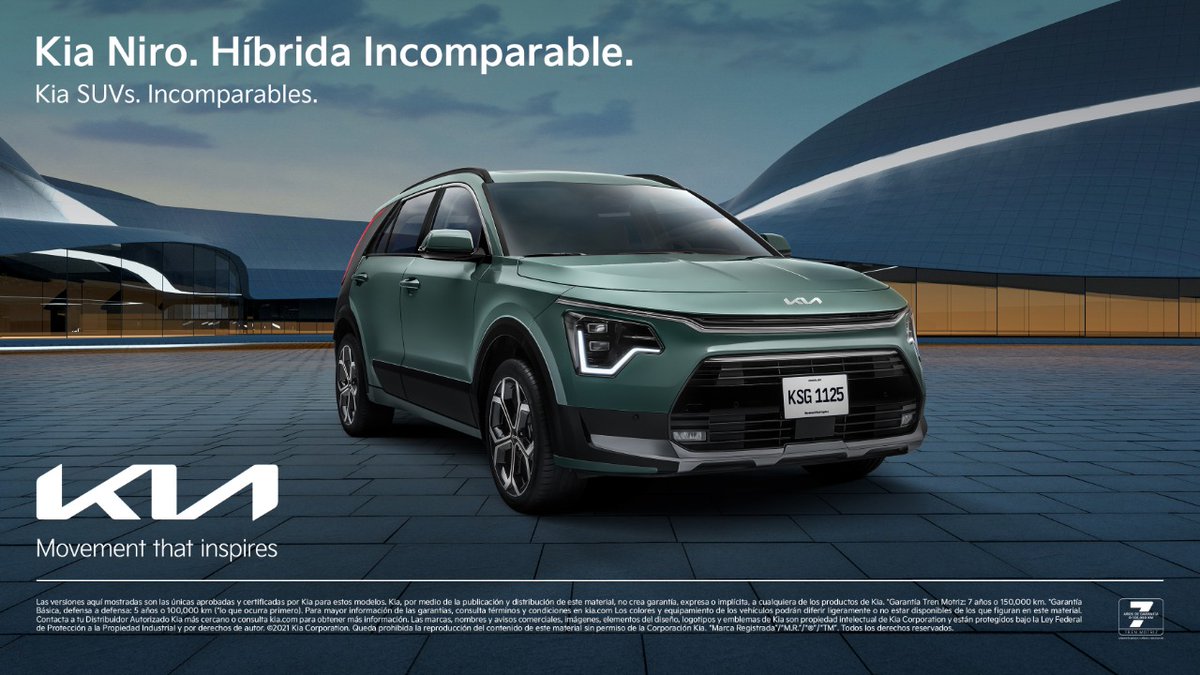 KiaAngelopolis's tweet photo. Kia Niro, la SUV híbrida de Kia México que combina una esencia inspirada en la naturaleza con un motor híbrido y seguridad inteligente. ¡Cotízala aquí! 🫰♥ https://t.co/N0EsKQcTRt
