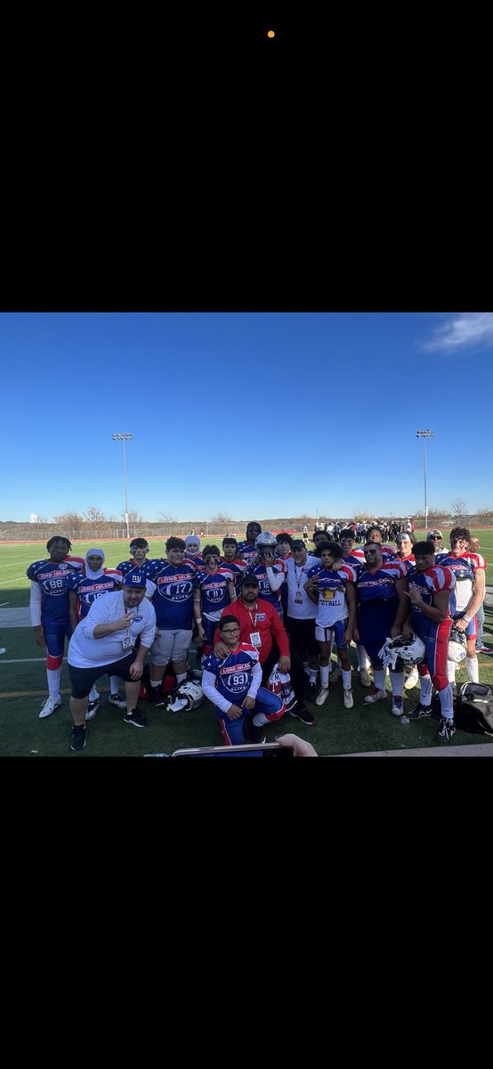 I want to thank <a href="/BenjaminJCarey/">Benjamin J. Carey</a> <a href="/WRCoachVannucci/">Mike Vannucci</a> <a href="/MarkGuzik69/">Mark Guzik</a> and all of my coaches and teammates from <a href="/LIEliteFootball/">LI Elite Football</a> and Chaminade High School for all of their outstanding support and for allowing me to play in the (New Years Bowl) in Texas.