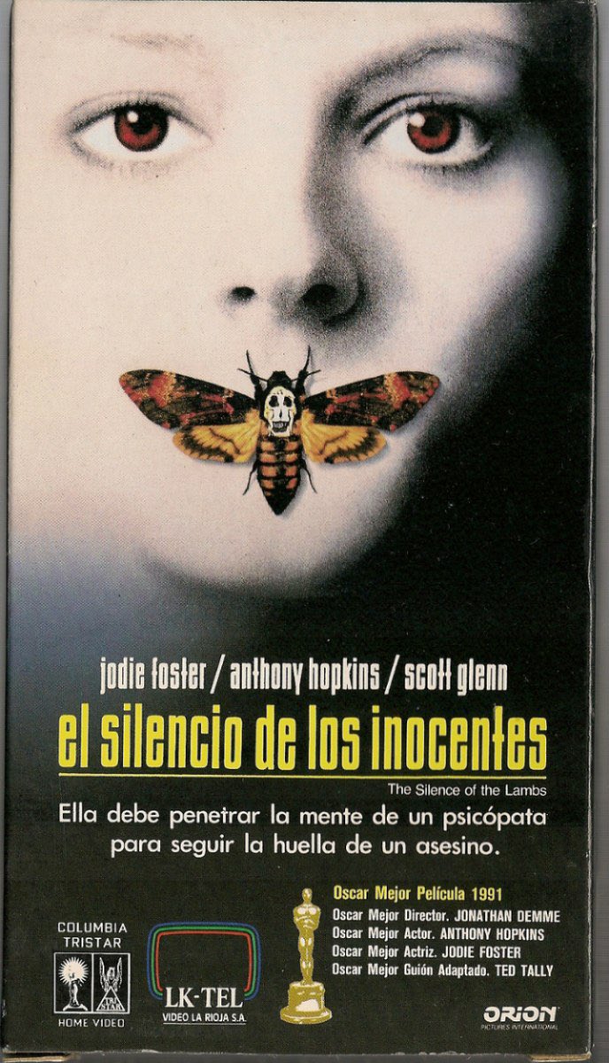 EL SILENCIO DE LOS INOCENTES”(1991) @AnthonyHopkins como Hannibal Lecter y  la participación de una joven Jodie Foster como Clarice Sterling. Obra  maestra del cine de crimen/terror. La banda sonora con la canción, image size:688x1200