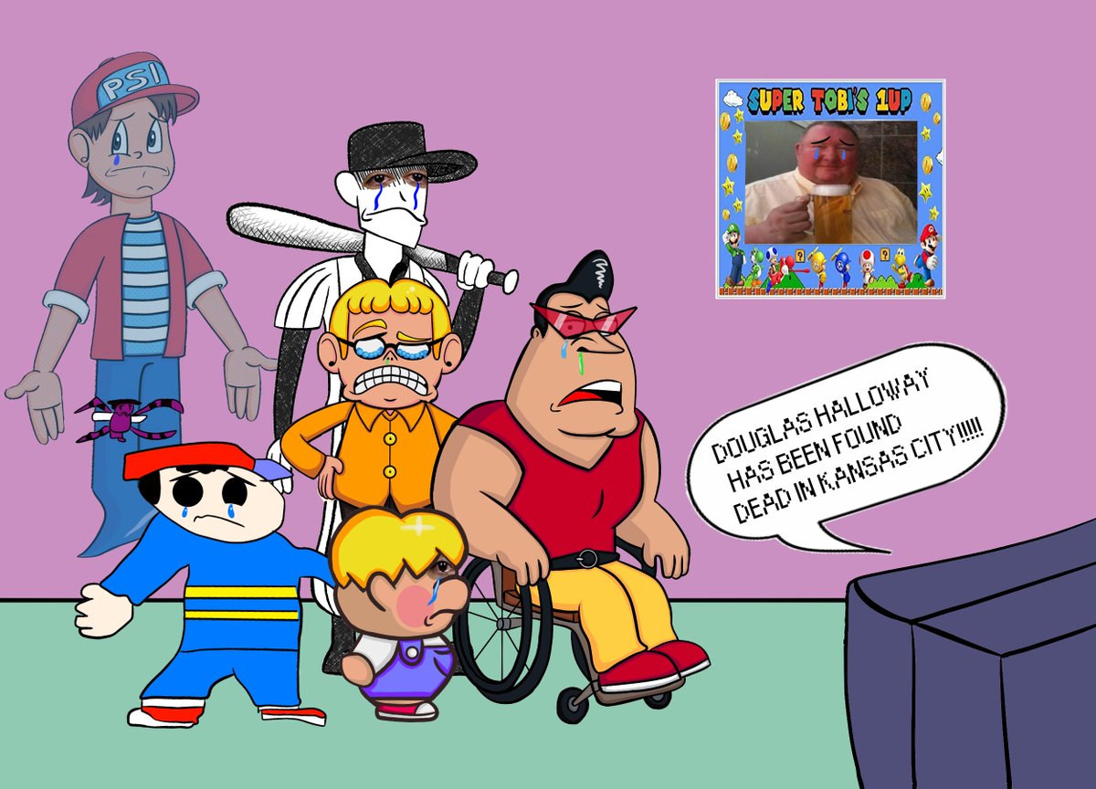 John_Art_Buckle's tweet photo. Dead meme but I had to...
 #MOTHER #EarthBound #Ninten #MOTHER1 #RELEASETHEDOUGLAS #EarthBoundBeginings
#MOTHER2 https://t.co/0Uoi4aLUUw
