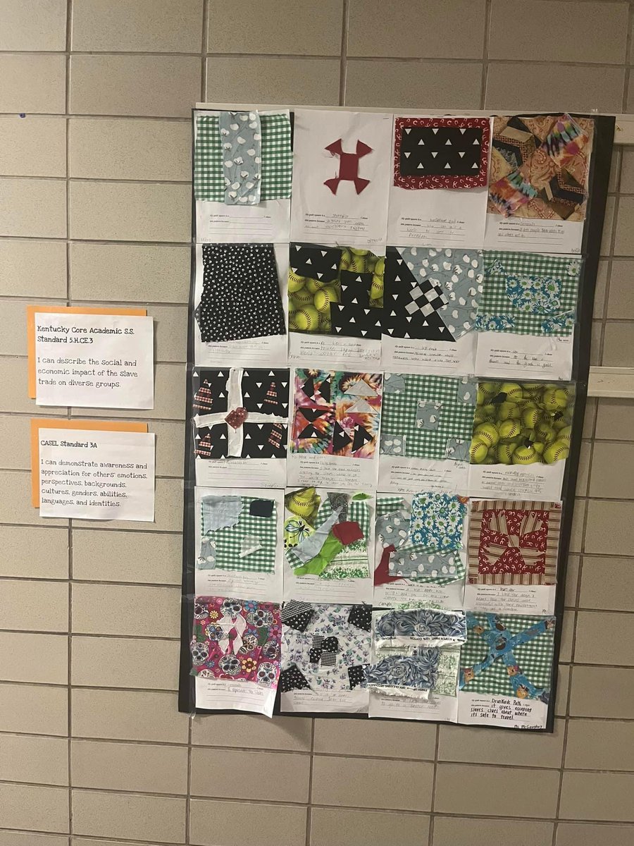 Sometimes you have to allow kiddos to express themselves and think outside the box. Freedom quilts are near and dear to my heart. It may not look perfect, but there is a story to be told in every square!