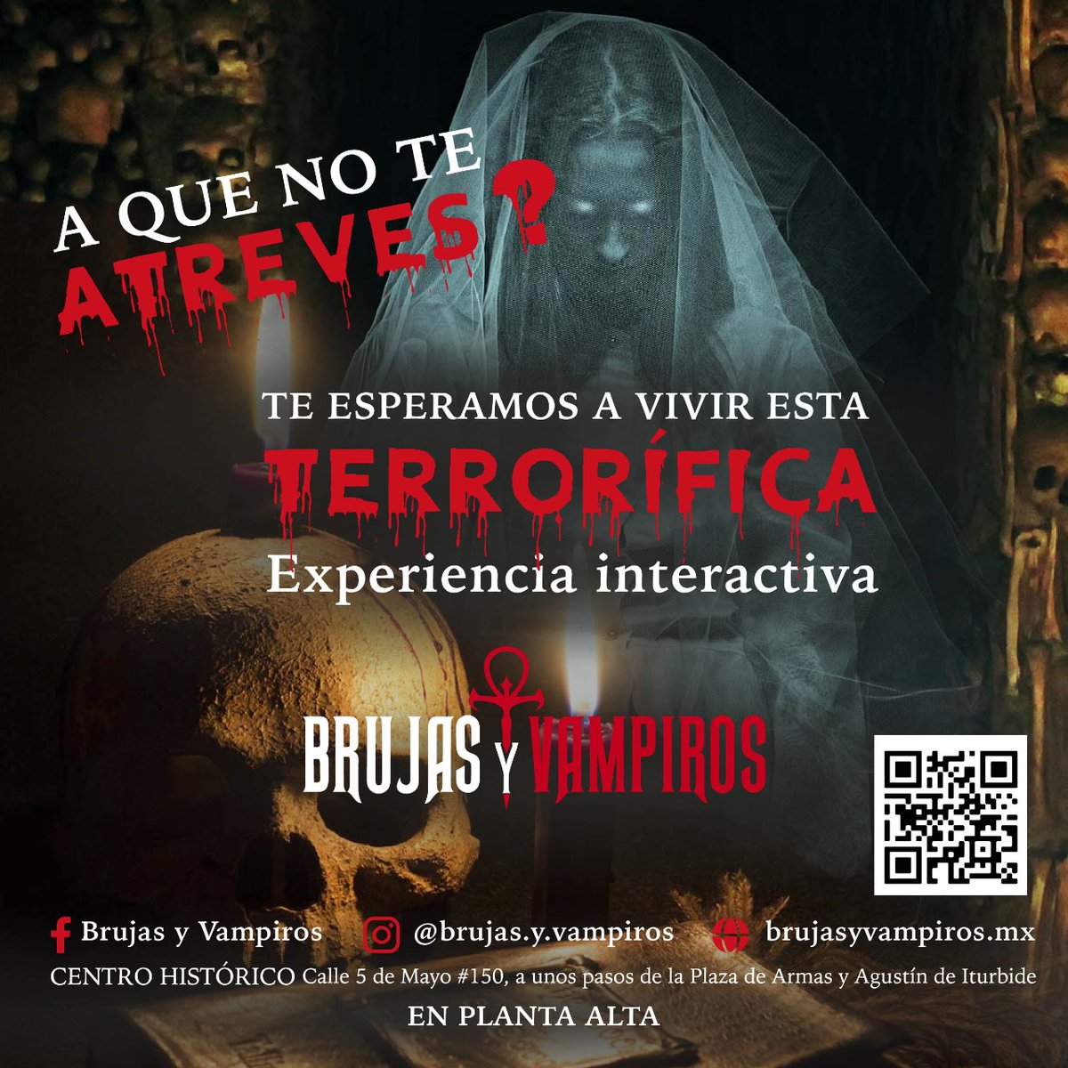 ynagore's tweet photo. 🧛🧟‍♀️ TE ATREVERÍAS A VIVIRLO⁉
📍Calle 5 de mayo #150 PLANTA ALTA 
⏰ Domingo a jueves de 13:00 a 20:00 hrs
Viernes, sábados y días festivos de 13:00 a 21:30 hrs
Martes cerrado en temporada no vacacional
📲 Adquiere tus boletos en 
https://t.co/ilSFKmsCIF  
y en taquilla!!!! https://t.co/3YxkweqRWm