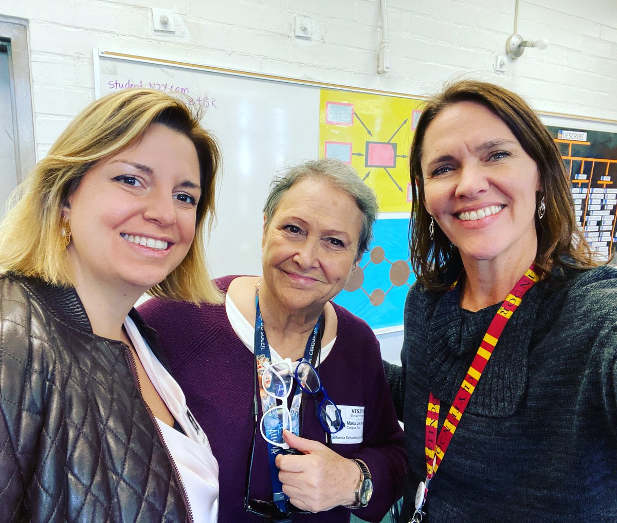 Cecilia, university professor from Brazil, came to learn about the CSDR bilingual education program to help advocate for Deaf students' access to quality bilingual education in Brazil. Her former Deaf student Maria helped translate to Brazilian Sign Language/spoken Portuguese!