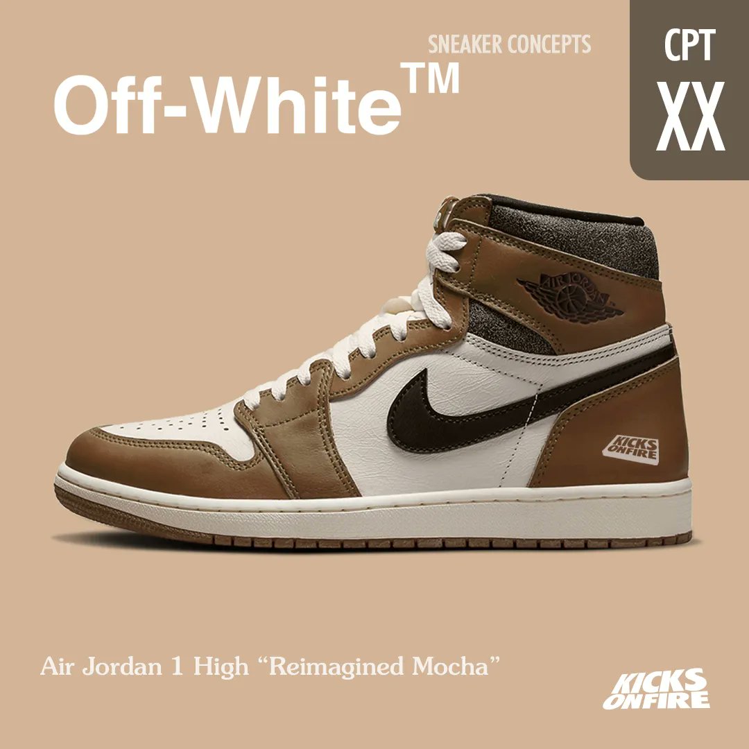 KicksOnFire on X: SNEAKER CONCEPTS: Air Jordan 1 High “Reimagined Mocha”  💥 ☕️  / X