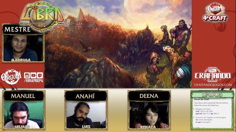 Libra_RPG's tweet photo. Tá rolando 4º Craft lá na Orgum RPG. https://t.co/AtSYMqAmqn