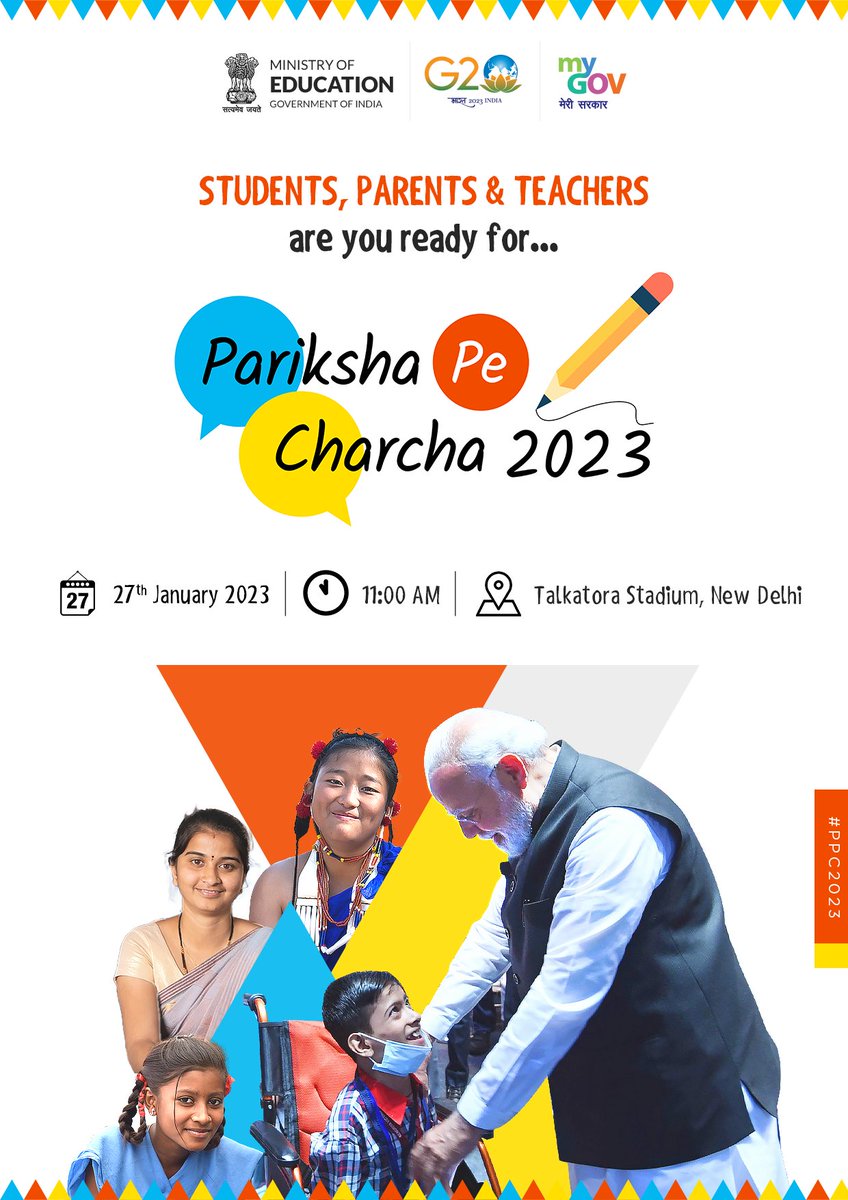 The annual #ParikshaPeCharcha2023 event is taking place on January 27, 2023 (1330 MYT)

Listen to Hon'ble PM @narendramodi sharing interesting mantras for students for beating exam stress & becoming successful in life.
@Global_Schools @bharatclub_kl @bernamadotcom @EduMinOfIndia