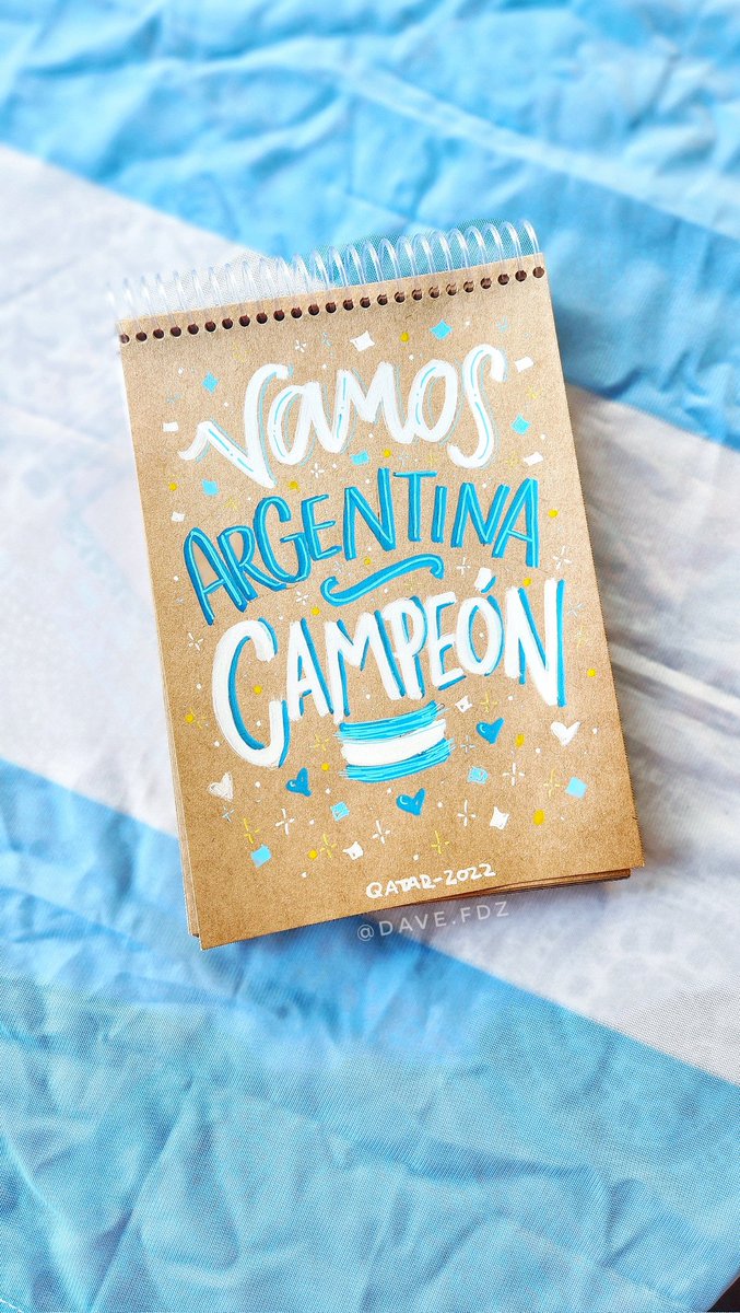 DavidLettering's tweet photo. CAMPEONES DEL MUNDO ⭐️⭐️⭐️ 1 Mes! #lettering #arte #creativodad #ArgentinaCampeondelMundo https://t.co/FSqCX8nZEY