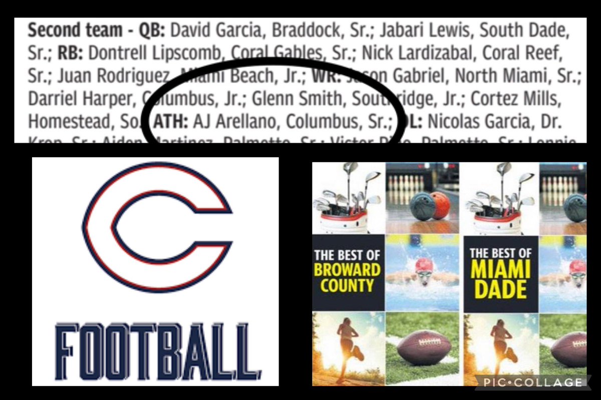 Beyond proud of you @ajarellano2 
Your hard work, dedication to your team, and passion for football has not gone unnoticed!
2nd Team All Dade baby! So proud of you, my love! 
@columbus_explorers