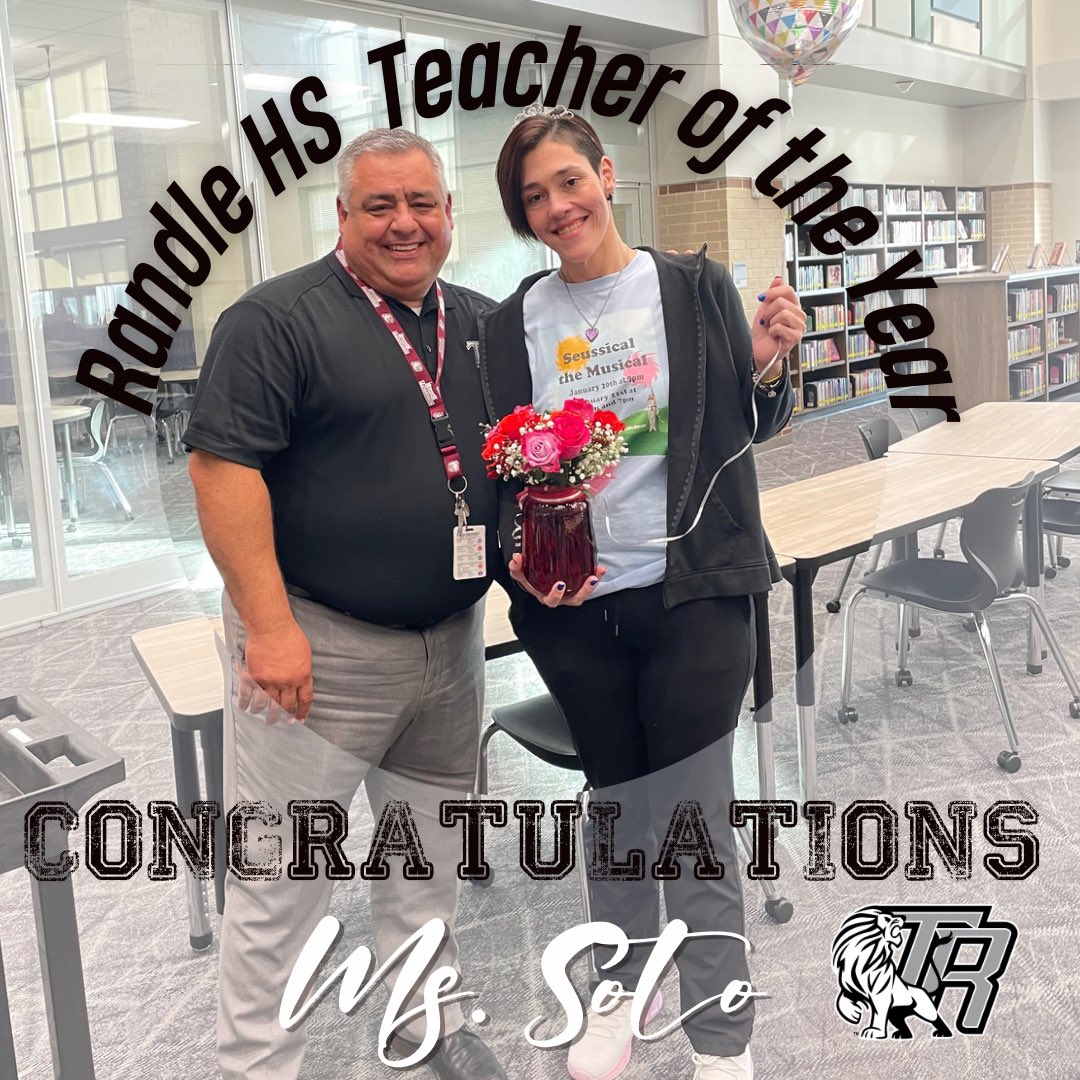 Congratulations to Ms. Soto the TRHS Teacher of The Year! Ms. Soto does an epic job in and out of the classroom for our students and the entire community! #lcisdcte <a href="/lcisdbetheone/">@LCISDBeTheOne</a> <a href="/SotoTRHS/">Soraya Soto</a> <a href="/LamarCISDCTE/">Lamar CISD CTE</a> <a href="/trhspva/">TRHSPVA</a>