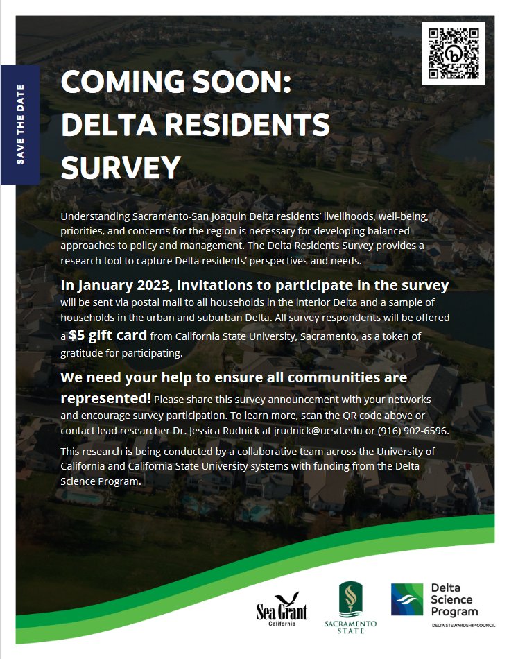 Spread the word! Social science in the service of understanding the CA Delta!