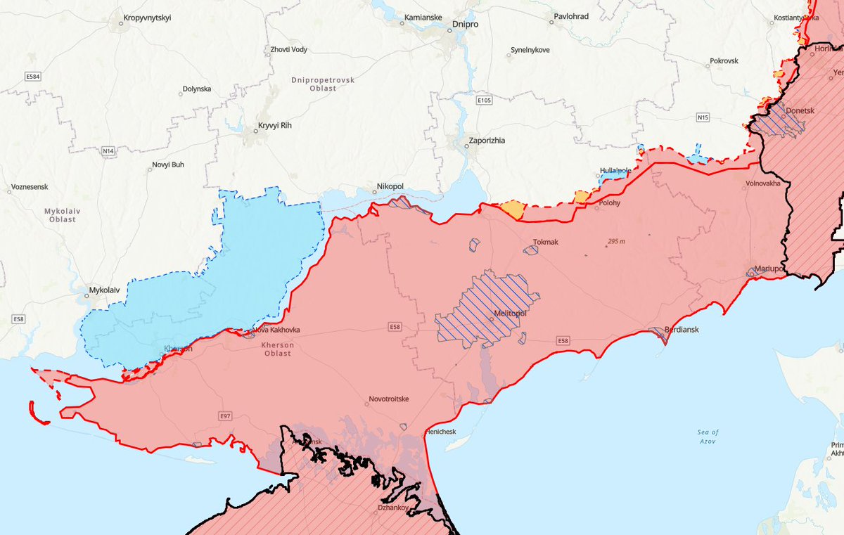 TheStudyofWar's tweet image. Southern #Ukraine Update:

Ukrainian officials have indicated that Russian forces are concentrating in #Zaporizhia Oblast, possibly for a large defensive or offensive effort. isw.pub/UkrWar011823