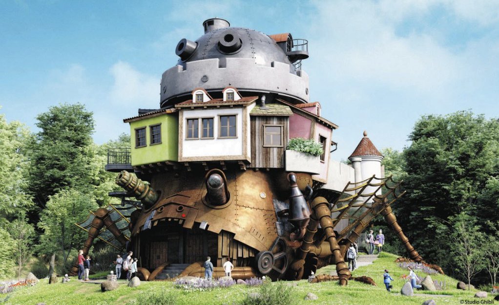 ghibli__510's tweet photo. ハウルの動く城が姿現し始めてる！！！
 #ジブリパーク https://t.co/9DlFkEWRUQ