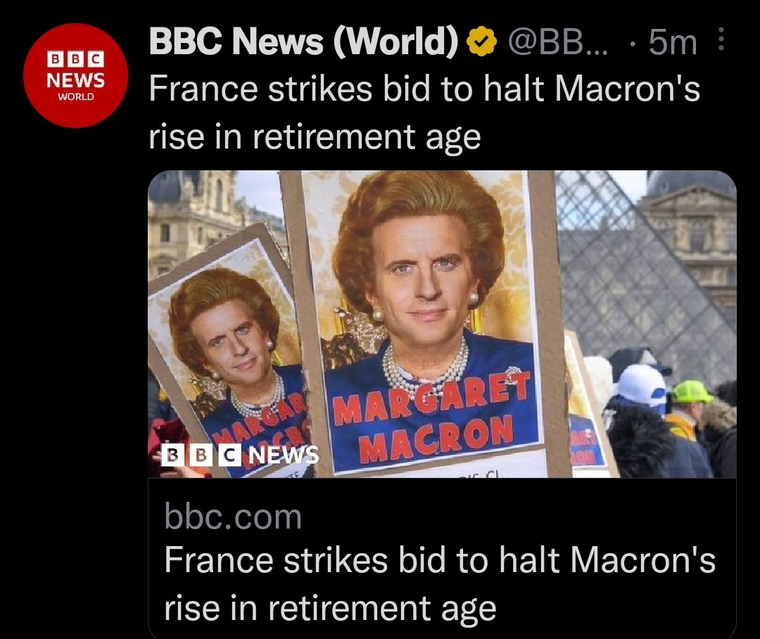 animalnum's tweet photo. Le choix de l'illustration de l'article de la BBC sur les grèves de demain 😍 https://t.co/Xy29s0oA66