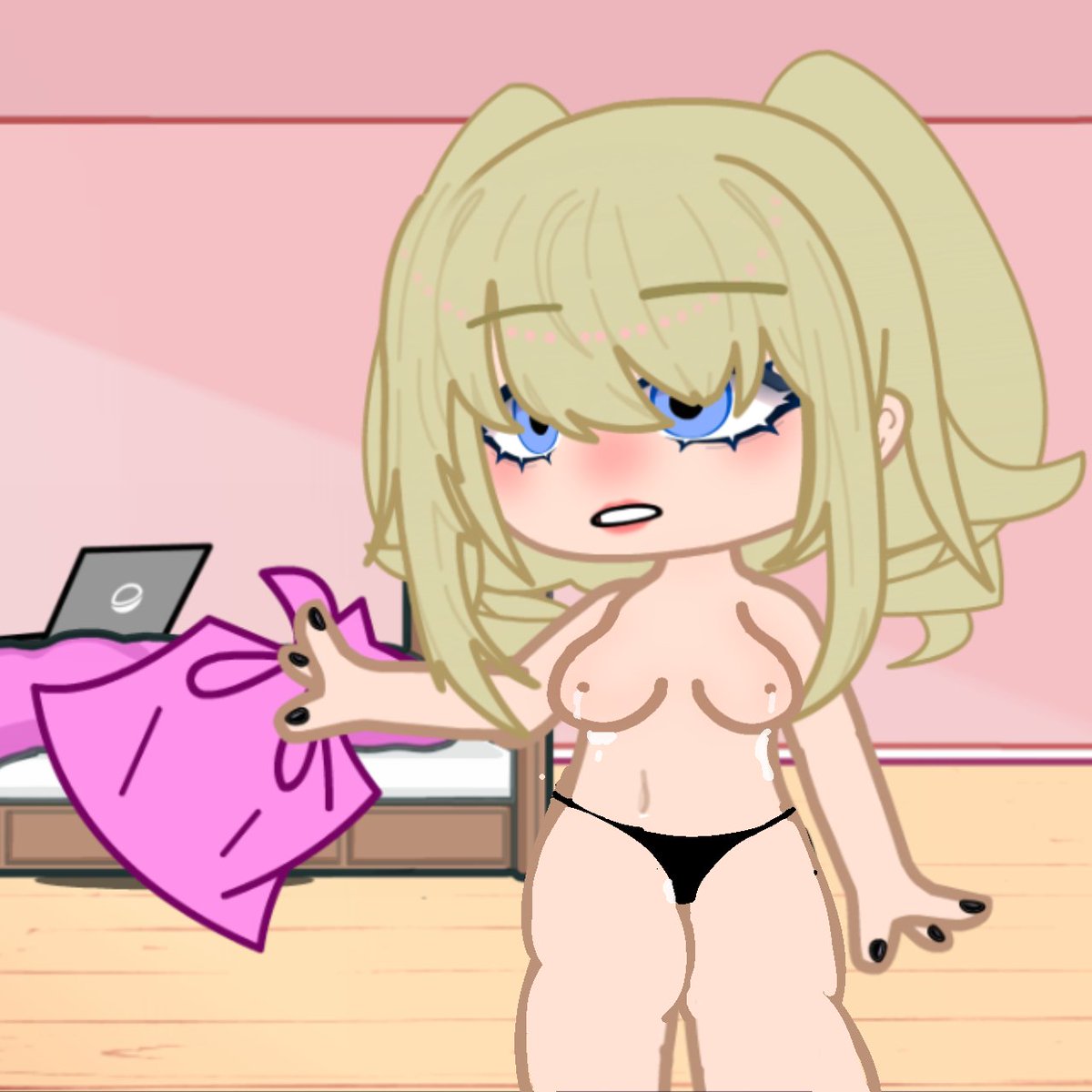 Gacha_Loop's tweet photo. You walked into her room while she was changing,  I will reply back as her ig  #gachaheat #gachaheatcommunity #gachansfw #Gachalewd? https://t.co/qTxJxDPtL5