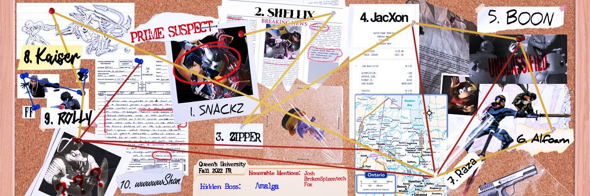 Queens Fall 2022 PR for Smash Ultimate
1st <a href="/DaSnackz/">Snackz</a> 
2nd <a href="/Shellix_ROB/">Shellix</a> 
3rd Zipper
4th JacXon
5th <a href="/boon_PT_/">boon</a> 
6th Alfoam
7th Raza
8th Kaiser
9th Rolly
10th wwwwwShan

HB: Amalga

HMs: Josh, BrokenSpleentech, Fox

Graphic by: <a href="/DoritoBandito_/">Big Chip</a>