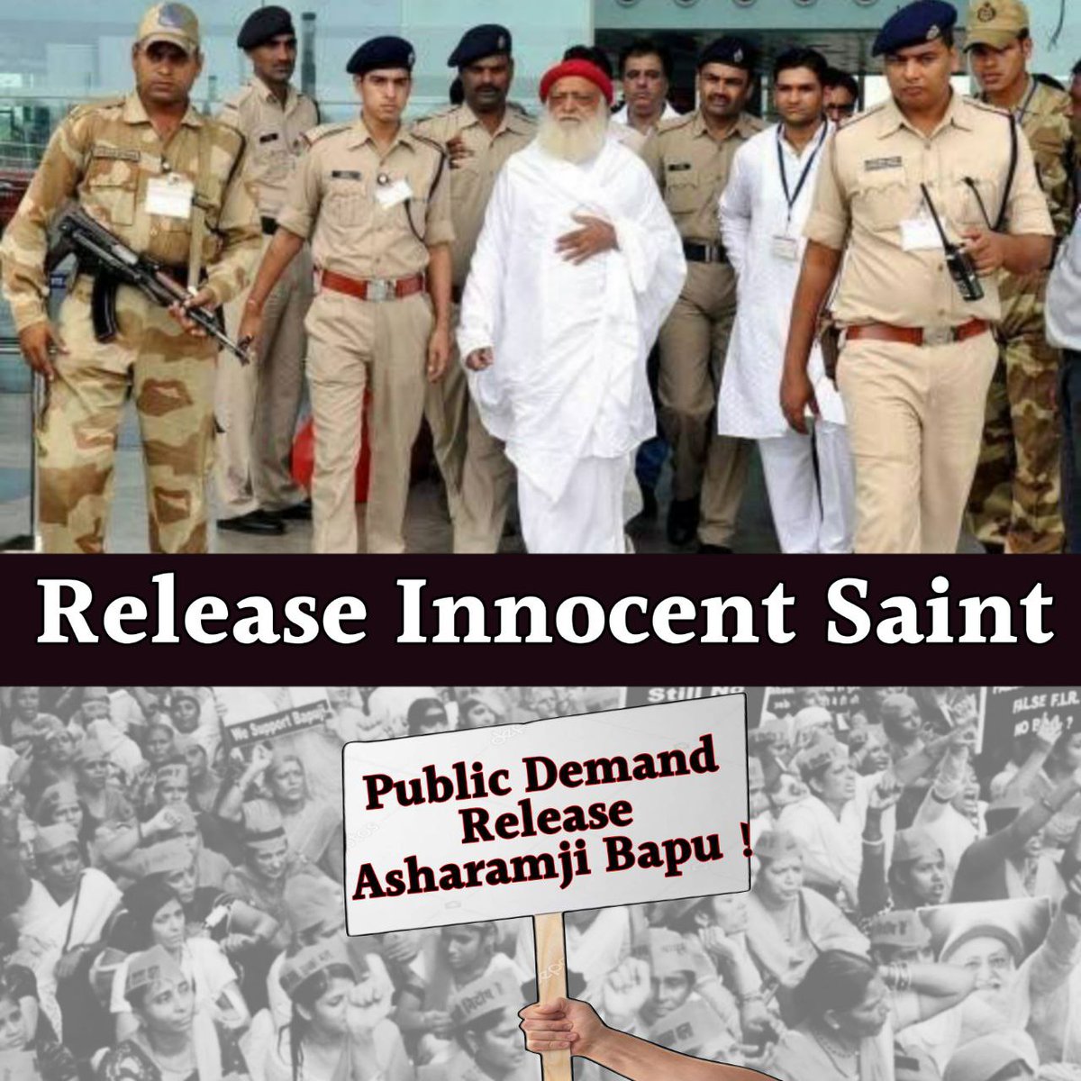 Asaram Bapu Case के पीछे का षड्यंत्र अब जनता तक पहुंच गया है कि कैसे सनातन धर्म विरोधी शक्तियों ने सनातन रक्षक संत को फर्जी केस में फंसाया है ताकि सनातन धर्म को नष्ट- भ्रष्ट कर सके। इसलिए Public Demand कर रही है कि निर्दोष Bapuji Ko Riha Karo
#ReleaseInnocentSaint