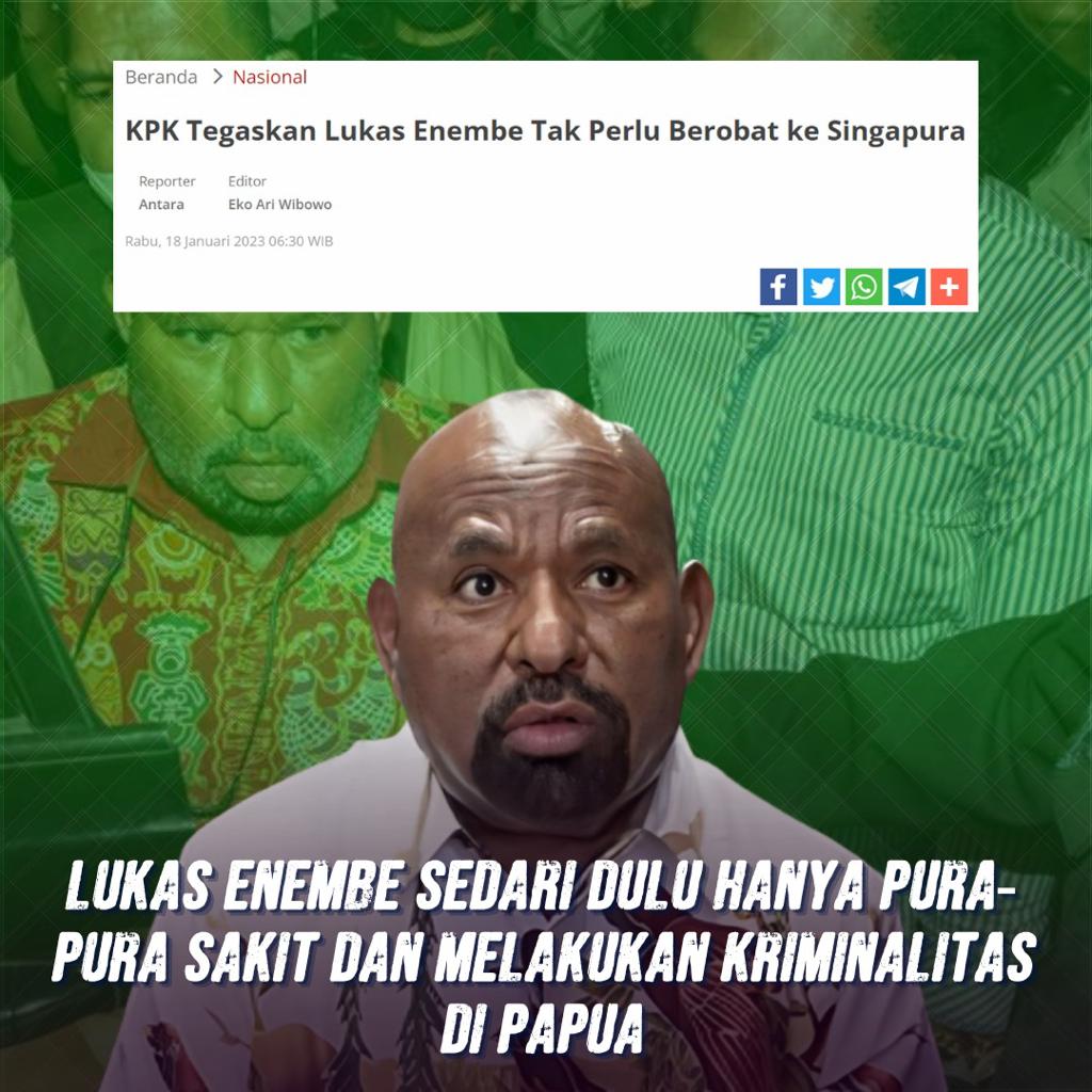 pb_intan's tweet photo. cuma alasan saja

#RakyatPapuaDukungPenjarakanLukasEnembe
#LukasEnembeKoruptor
#LukasEnembePenjahatPolitik
#LukasEnembePencuriUangRakyatPapua
#BeritaHoaxPasarSentani https://t.co/MMS0D0Cazk