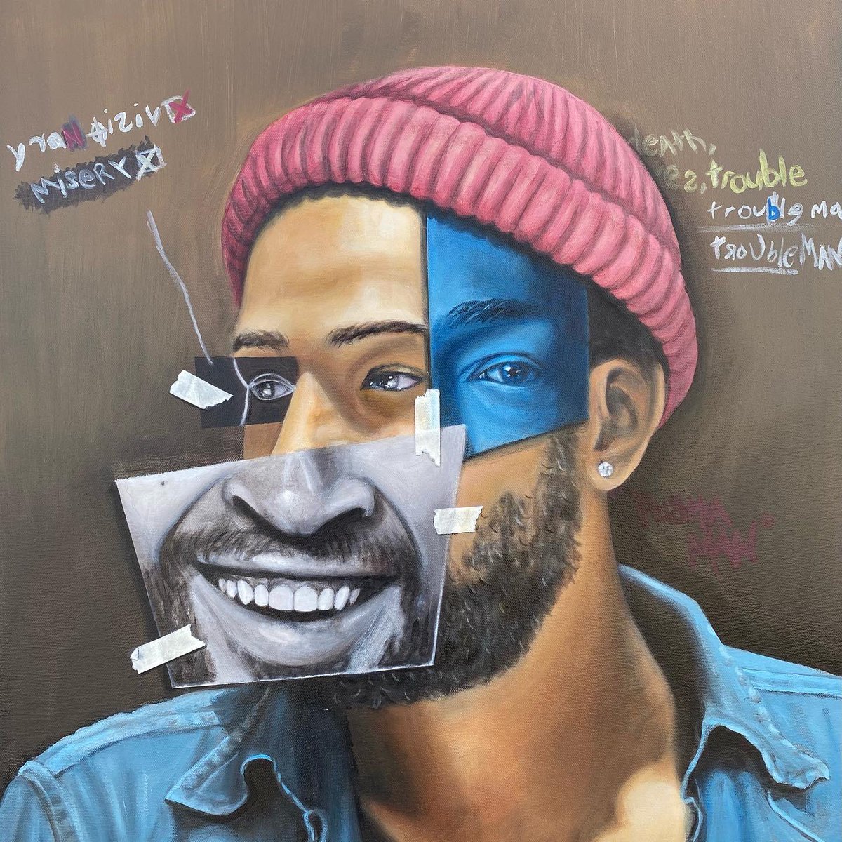 stvteoftheart's tweet photo. Trouble Man
24” x 24” 
oil on canvas https://t.co/cM1PQbzECR