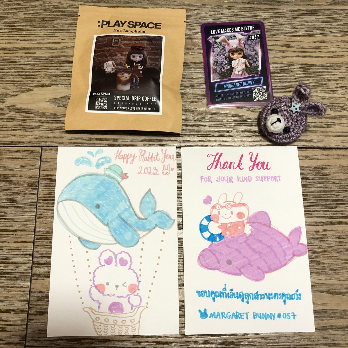 🐰💜 GM Lovely fam 💜🐰

Thank you card for my latest doll holder 😝😝 #drawingtherapy 

Thank you for your kind support na kaa 🥰🥰🥰🙏🏻🙏🏻🙏🏻 @KmanNFT 

ขอบคุณที่เอ็นดูลูกสาวนะค่า