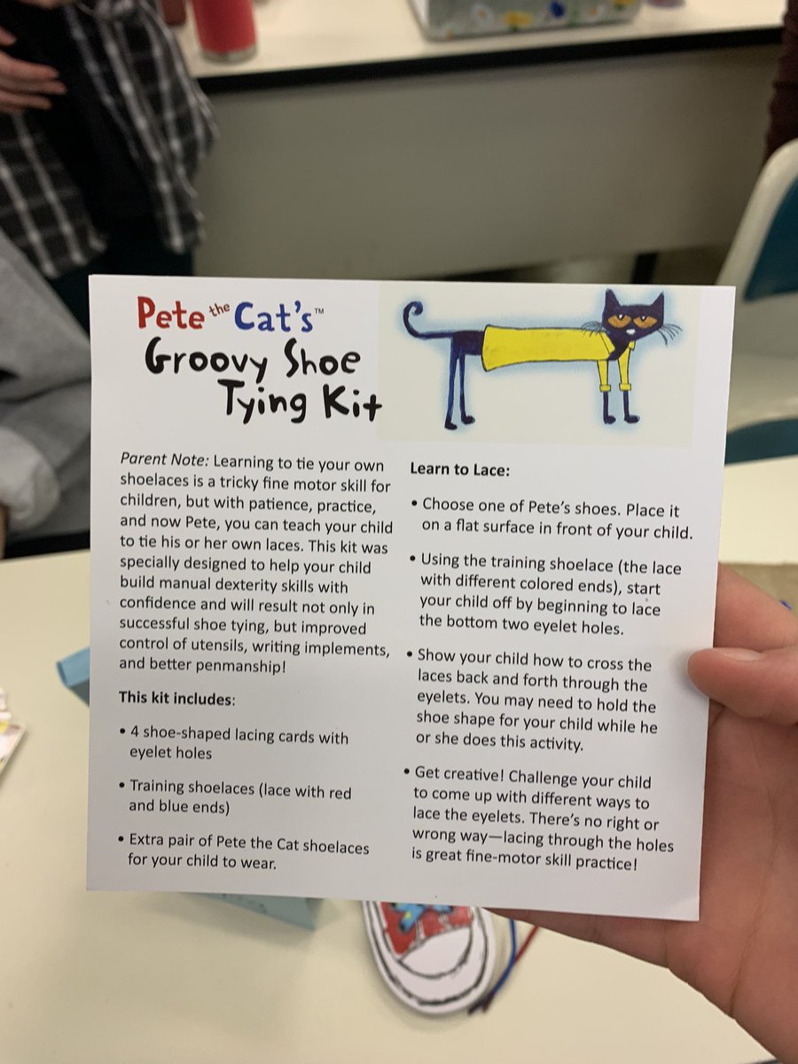 Continuing with Pete the Cat; I Love my White Shoes, this follow up activity would be great for the kindergartners. They not only would be learning how to tie shoes, but also make text-to-self connections as well as develop fine motor skills for future writing. ✏️<a href="/PJLanguageArts/">PJ Language Arts Methodology UWindsor</a>
