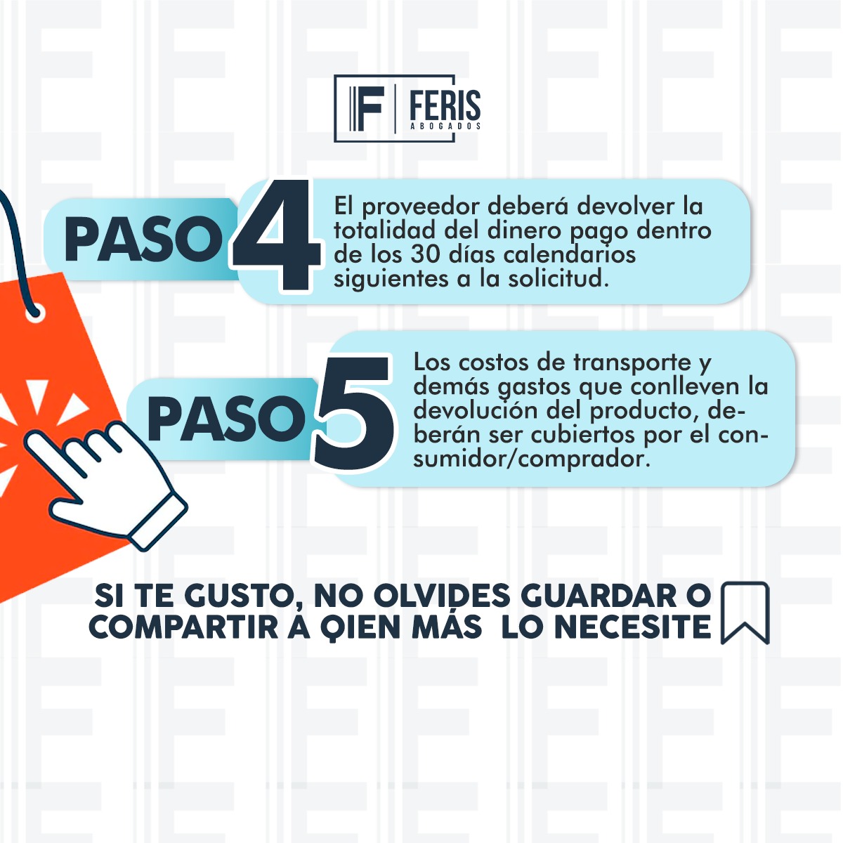 ferisabogados's tweet photo. Si realizaste compras de un bien o un servicio por internet, y no estas satisfecho con la compra puedes solicitar la devolución del dinero.

El derecho de retracto también aplica por la mera voluntad deshacer el negocio por parte del consumidor, sin tener que dar explicaciones. https://t.co/ff2Ks0MLZA