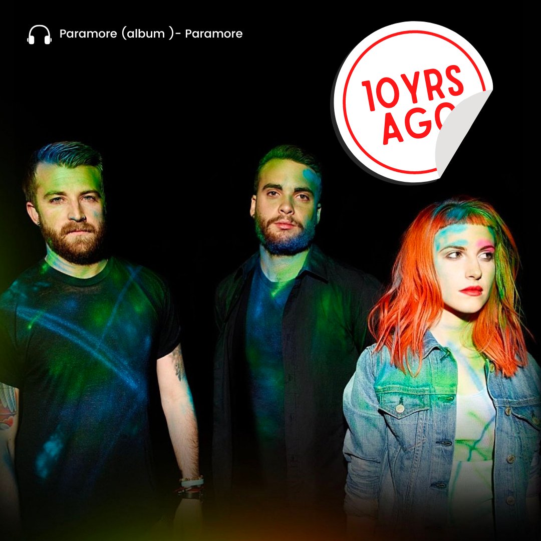 995PlayFM's tweet photo. AFTER ALL THIS TIME 🤩
#Playback995 to 10 years ago when Paramore released their self-titled album! Ngl, We're still into it! 😉🎶

In honor of Paramore (album), let us know your favorite song from the album!

#AllTheMusic995 https://t.co/1XQ5xDhrwL