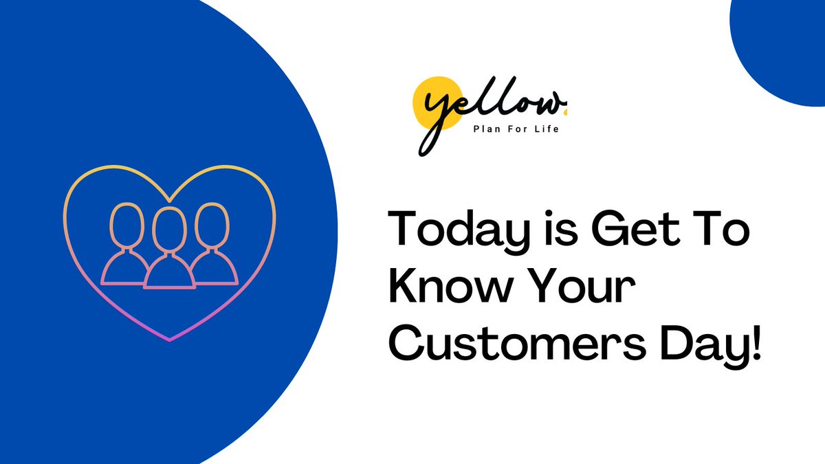 At Yellow, we believe in delivering the highest quality service to our customers. Tell us what you look for in a brand that would set it apart from the rest. #GetToKnowYourCustomersDay #HappyCustomers #YellowWill #CustomersFirst