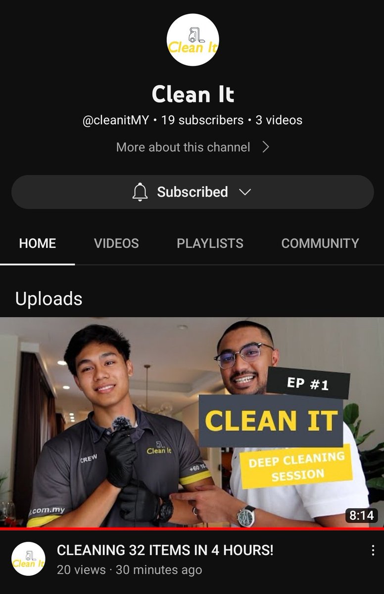 CleanItMY's tweet photo. @NetflixMY Okay je, baru lepas post first vlog semalam. Hopefully boleh dapat Netflix series one day 😅 https://t.co/AivI9cHOcI