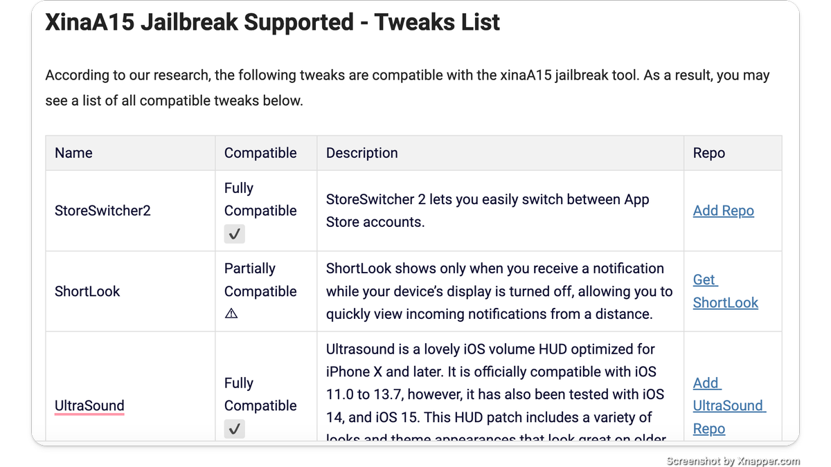 XinaA15 Jailbreak Supported - Tweaks List - Updated 😜
🔥🔥🔥

XinaA15 Jailbreak (also known as Xina15) is a new project that allows you to jailbreak modern iOS 15 devices A12+. 

#jailbreak #Xina #iOS15 #Xina520