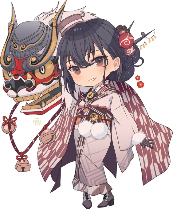 デフォルメ晴れ着長門さん(再掲) 