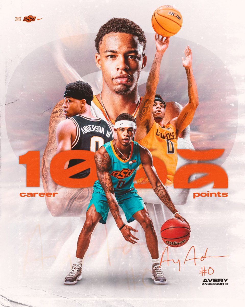 That's 1⃣,0⃣0⃣0⃣ for <a href="/averyanderson3_/">Avery Anderson III</a> !! 

#GoPokes | #LetsWork