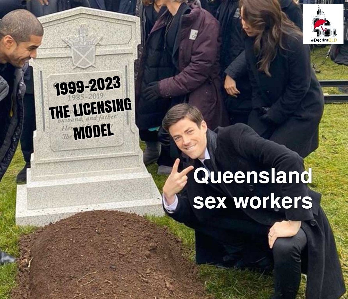 DecrimQLD's tweet image. 2023 is the year we abolish the licensing system once and for all. Licensing has FAILED, and #QLD s*x workers are tired of the two-tiered system it creates. We are ready for change, and we are ready to leave no s*x worker behind in 2023!