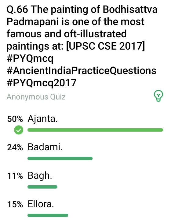mindblowing98's tweet photo. IAS आईएएस 🇮🇳

#PYQmcq
#AncientIndiaPracticeQuestion
#PYQmcq2017 https://t.co/mDLvz4sIou