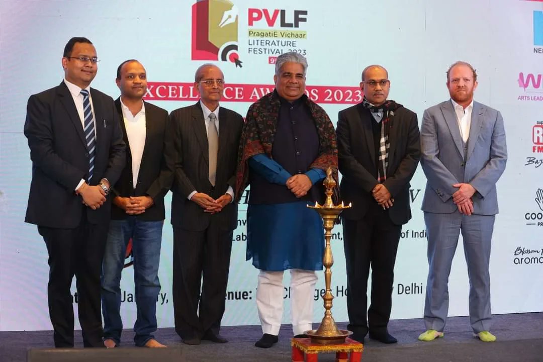 Was invited at PVLF Excellence Awards 2023.Happy to meet intellectuals like Pranav Gupta,Ankit Sahni  and @jsaideepak.

#PVLF2023 #LiteratureFestival Ministry of Labour and Employment, Government of India Ministry of Environment,Forest & Climate Change

@siddharthanbjp @BJP4Delhi