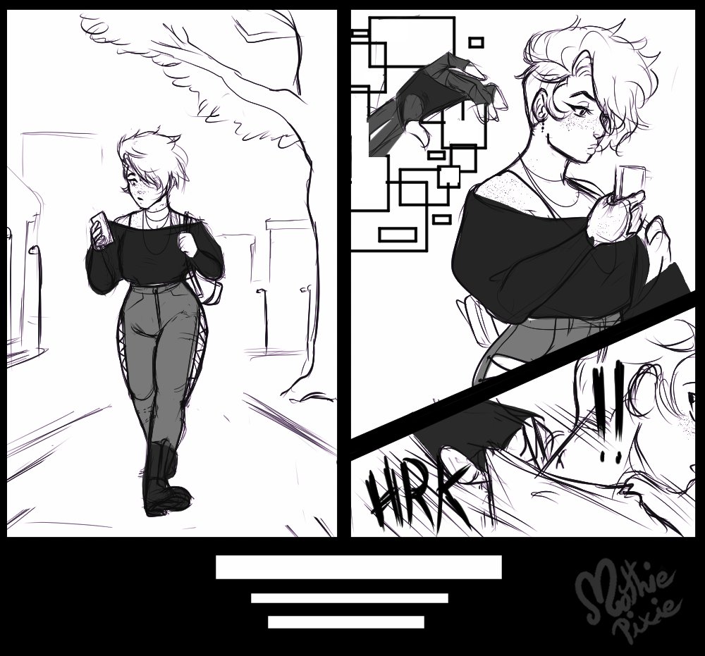 mothiepixie's tweet photo. Follow up of previous comic-

 Error takes his claim😏🤭 https://t.co/jtOIIjRUmo