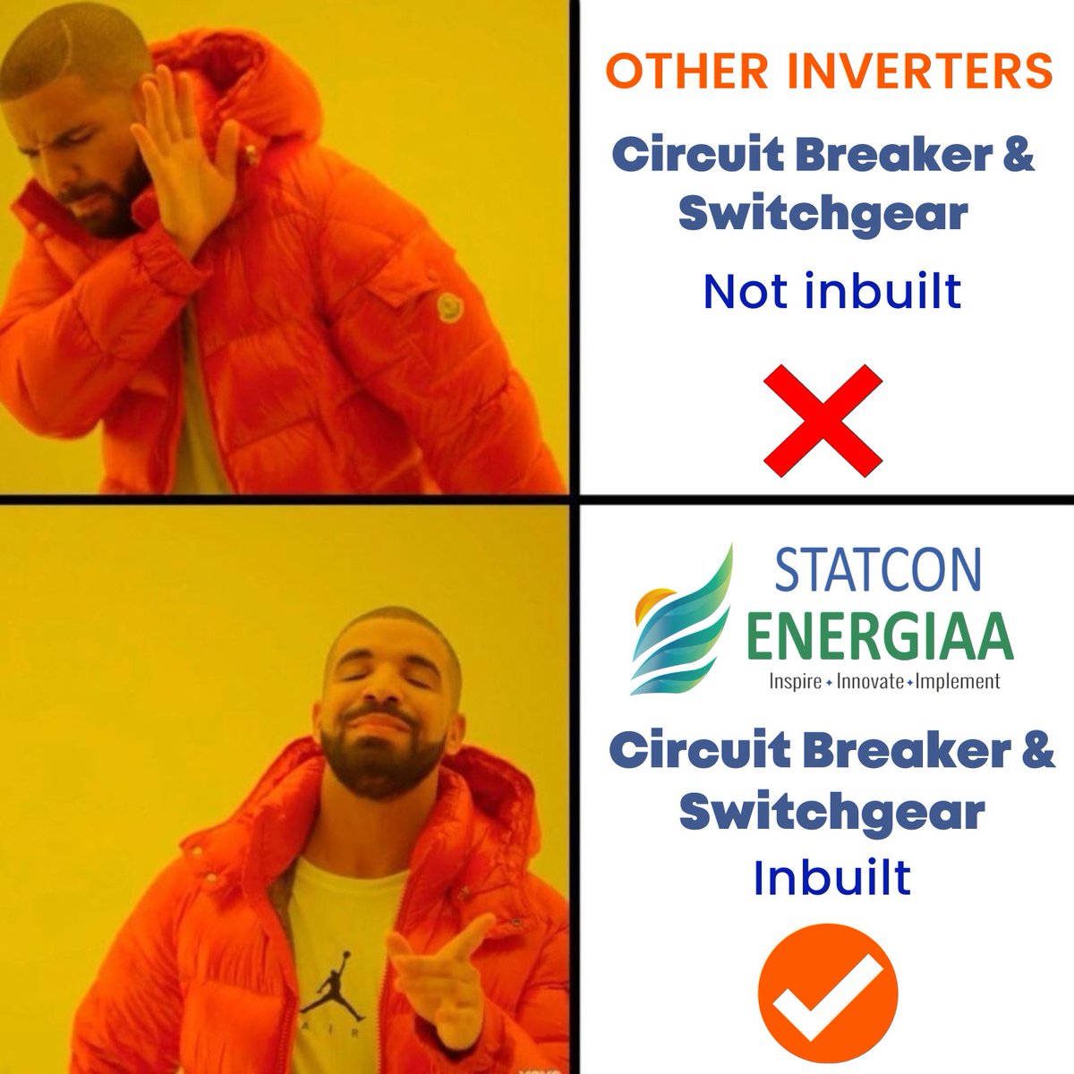 StatconEnergiaa's tweet photo. Don't get left in the dark by other inverters, switch to Statcon Energiaa and experience true grid-interactive power.

#offgrid #inverter #solarpower #GridInteractive #SolarInverter #BestInverter #statconenergiaa #hybridsolar #cleanenergy https://t.co/TrsiAiQdRA
