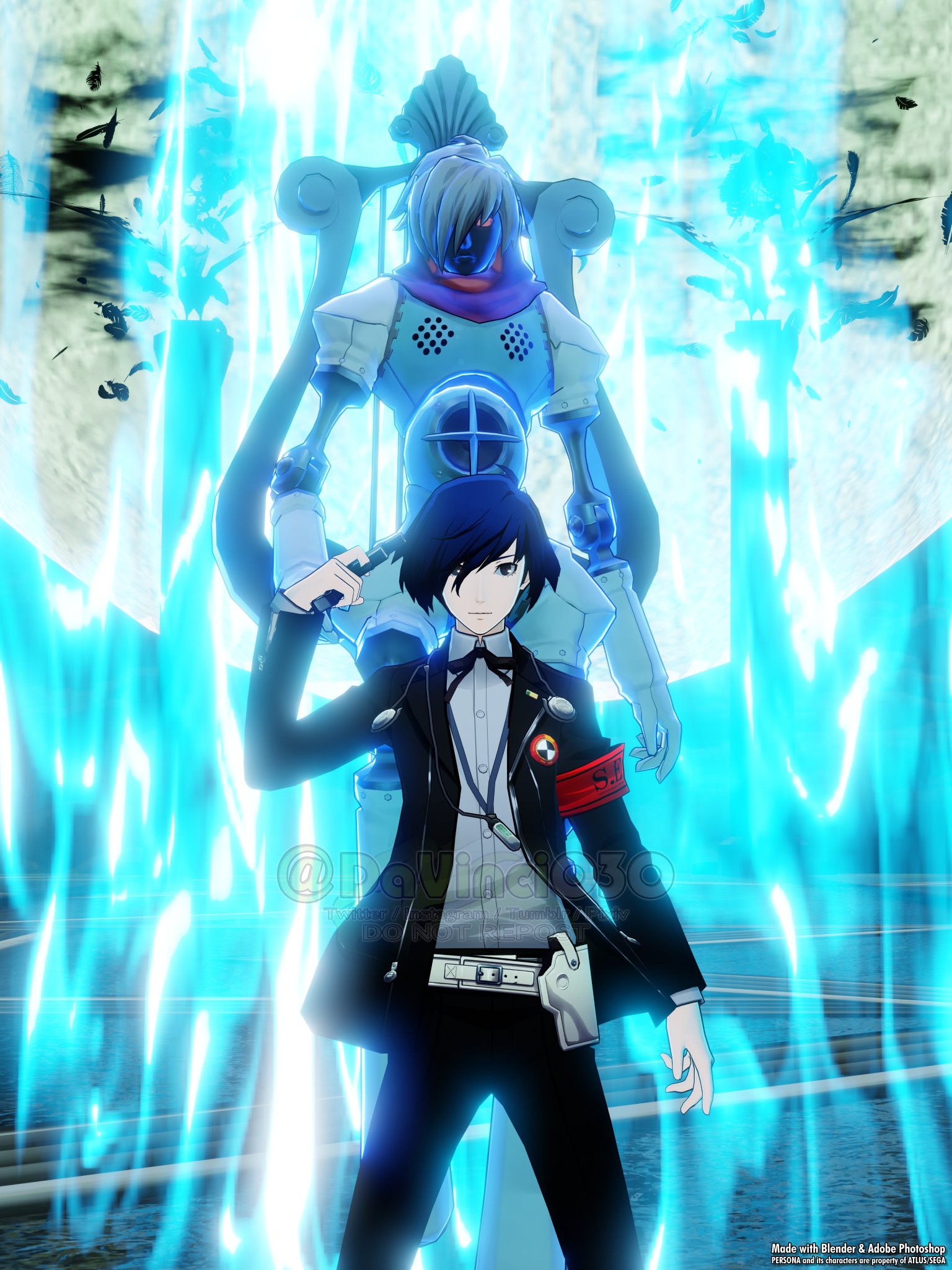 ペルソナ3 結城理 主人公 Ani-Art アニアート キャンバスボード ペルソナ3 結城理 主人公 Ani-Art アニアート キャンバスボード
