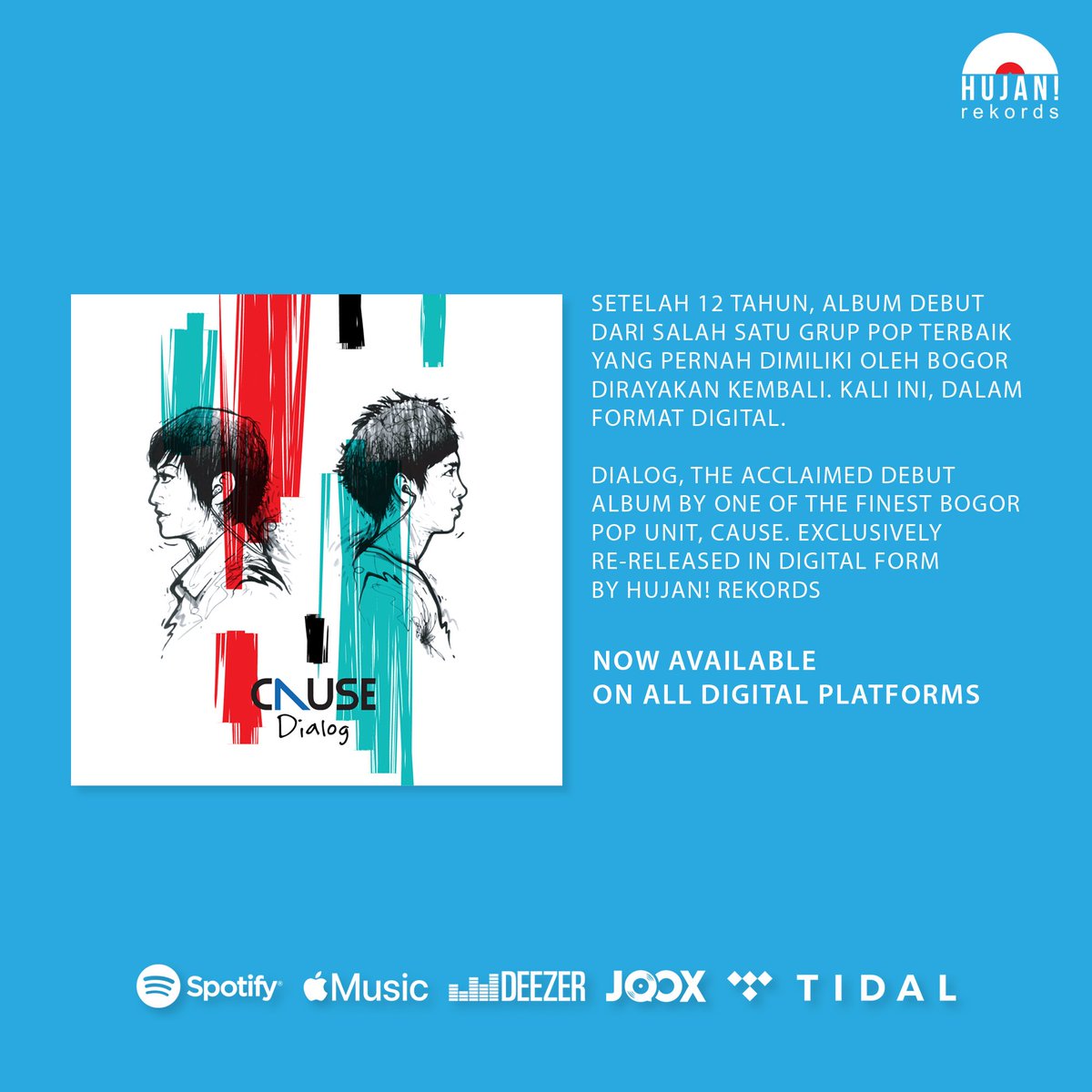 Karena semua hari adalah hari baik, maka kami dan <a href="/hujanrekords/">Hujan! Rekords</a> putuskan untuk merilis ulang album debut kami di Digital Streaming Platform hari ini! 💐

Dialog, sudah bisa kamu dengarkan di mana pun, kapan pun. Selamat hari Dialog. Selamat mendengarkan! 🫂🎉

#12tahundialog