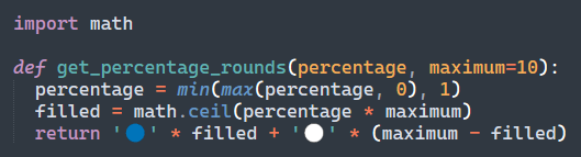 erengy's tweet photo. @swissified @esesci Here's another try in Python. Clamping the value into [0, 1] to be safe. https://t.co/Wmk1uKKt5q