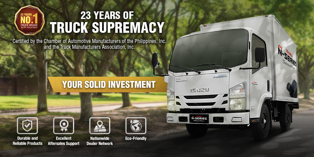 Thank you for making us the No. 1 Truck Brand in PH for 23 consecutive years! 🥇 As we continue our truck supremacy, we commit to continuously improve our products and services tailorfit to your needs. #IsuzuPH  #No1TruckBrand #IsuzuTruckSupremacy
