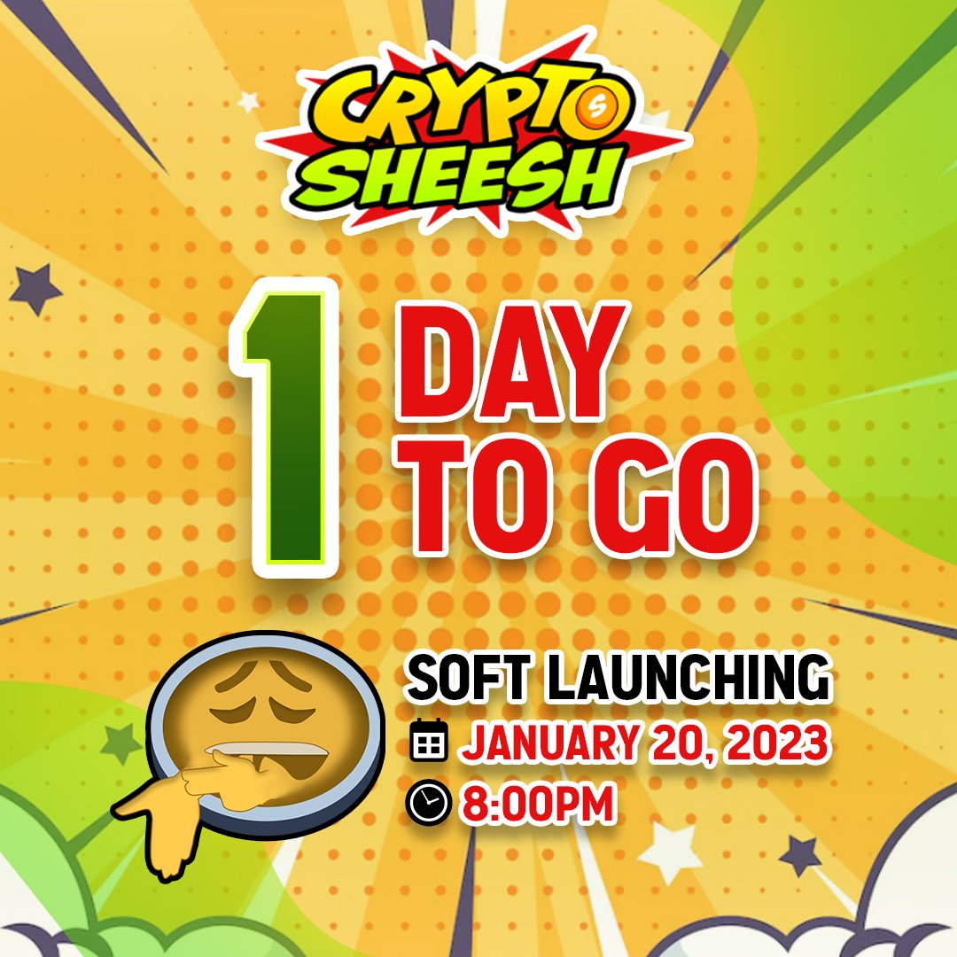 SHEESH NATION Isang Tulog na lang!
January 20, 2023 @ 8:00PM
GANAP!
#crypto #cryptosheesh #web3  #NFT #SHEESHHH