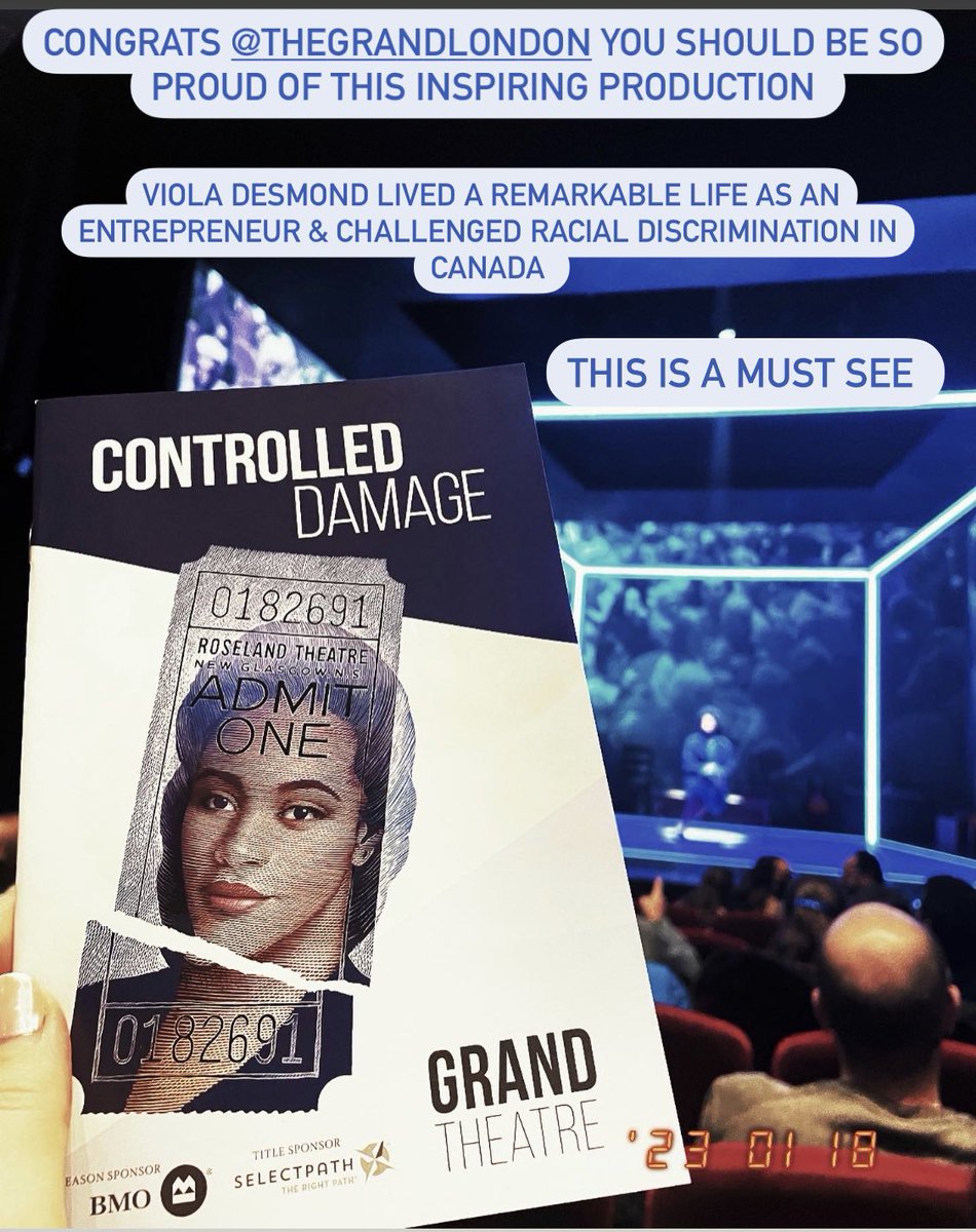 Dear <a href="/thegrandlondon/">Grand Theatre</a> 👏🏻 👏🏻 👏🏻